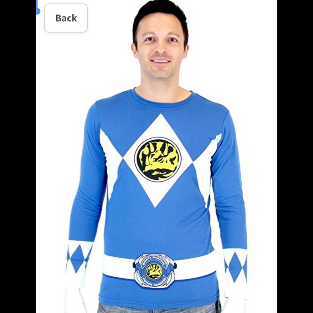 Blue Power Ranger Costume shirt